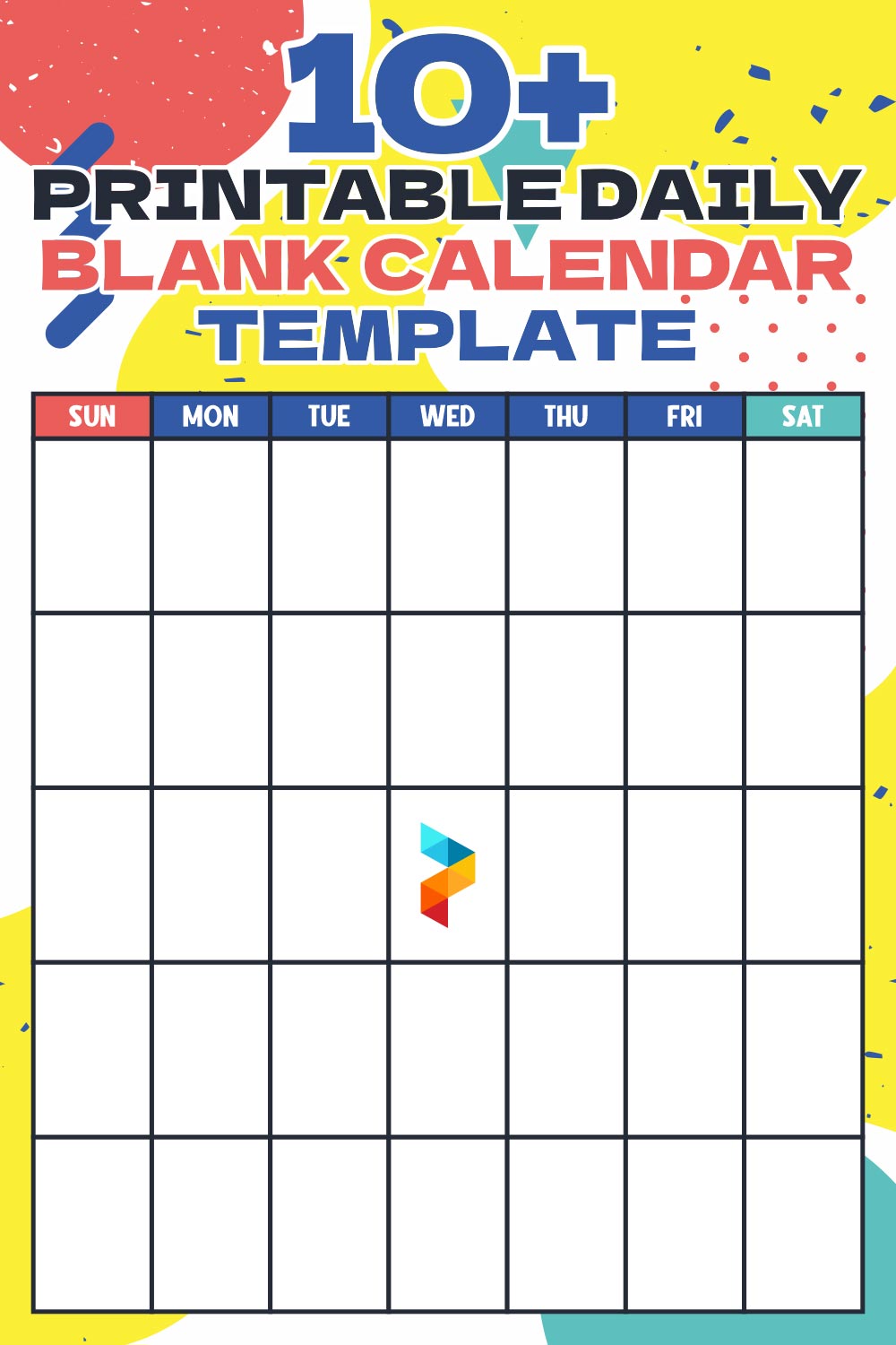 Daily Blank Calendar Template Daily Blank Calendar Template