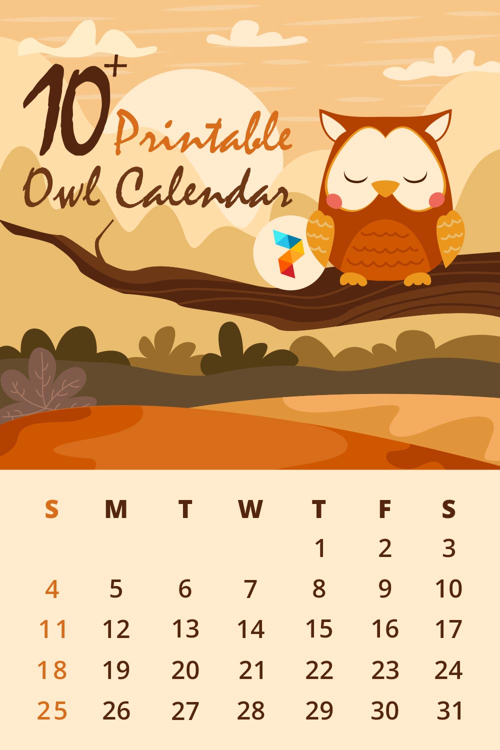 Owl Calendar Owl Calendar